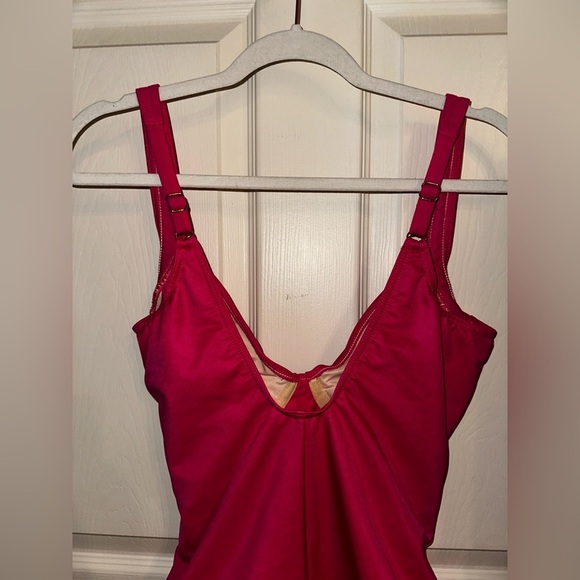 Miraclesuit pink ruched One Piece Swimsuit beach vacation pool summer - Picture 6 of 13